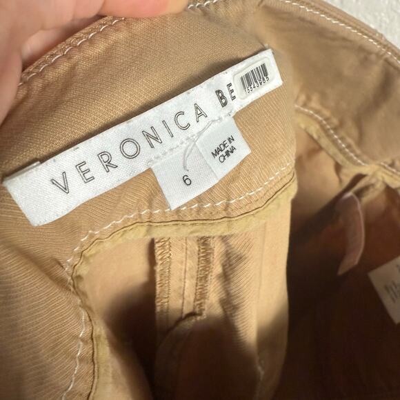 Veronica Beard Sigrid Khaki High Rise Wide Leg Cargo Utility Pants Size 6 - Picture 12 of 12